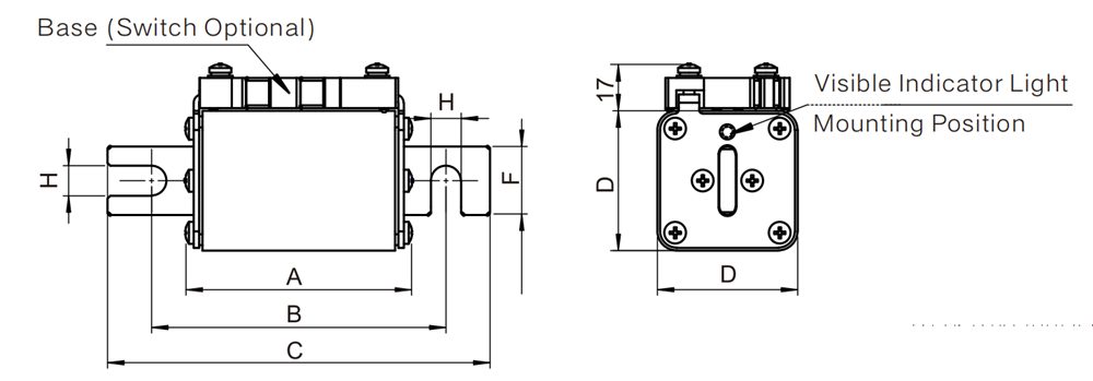 ATES-EG 1250VAC/1000VDC Enerji Depolama Sigortası